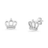 Princess Crown Stud Earring