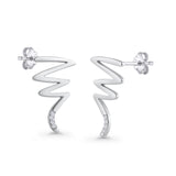 Zig Zag Stud Earrings