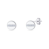 Button Stud Earrings