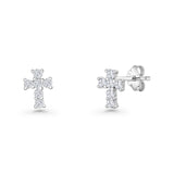 Vintage Style Cross Stud Earrings