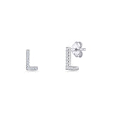 Initial L Stud Earring