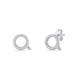 Initial Q Stud Earring