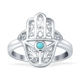 Evil Eye Hamsa Ring