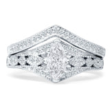Two Piece Marquise CZ Ring