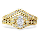Two Piece Marquise CZ Ring
