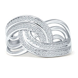 Crossover Stackable Ring