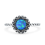 Floral Twisted Rope Ring