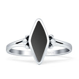 Art Deco Marquoise Oxidized Black Onyx Vintage Style Ring 925 Sterling Silver Wholesale