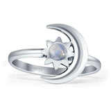 Moon Star Moonstone Ring