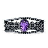 Oxidized Filigree Ring