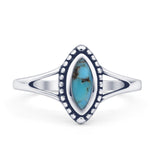 Marquise Turquoise Beaded Ring