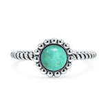 Beaded Halo Twisted Rope Ring