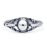 Oxidized Bali Ring