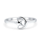Crescent Moon & Star Ring