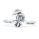 Mushroom Ring Oxidized 925 Sterling Silver Wholesale