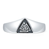 Triangular Valknut Ring