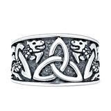 Triquetra Trinity Dragon Celtic Knot Ring
