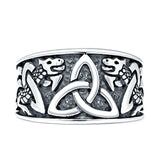 Triquetra Dragon Celtic Knot Ring