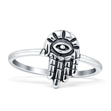 Oxidized Evil Eye Ring