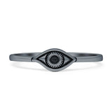 Oxidized Evil Eye Band