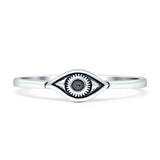 Oxidized Evil Eye Ring