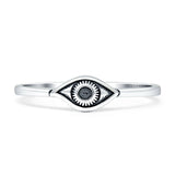 Oxidized Evil Eye Band
