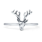 Oxidized Deer Rings