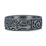 Oxidized Dragon Ring