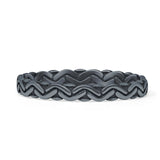 Ocean Wave Thin Band Ring