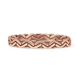 Ocean Wave Thin Band Ring