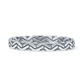 Oxidized Ocean Wave Thin Band