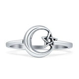 Celestial Moon & Star Ring