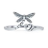 Heart Dragonfly Ring