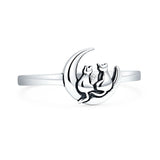 Cat Moon Ring