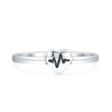 Heart Heartbeat Ring