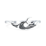 Wave Moon Ring
