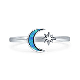 Star & Moon Ring