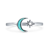 Star & Moon Ring