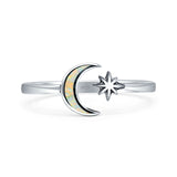 Star & Moon Ring