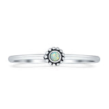 Round Opal Beaded Ring