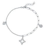 Mixed Link Charm Bracelet