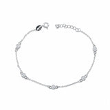 Multicolor CZ Charm Bracelet 