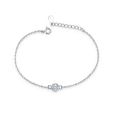 Round CZ Solitaire Bracelet