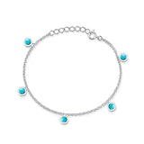 Round Turquoise Station Bracelet