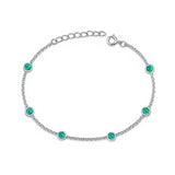 Round Turquoise Station Bracelet