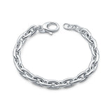 Oval Cable Link Chain Bracelet