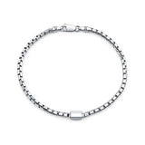 Italian Box Chain Bar Bracelet
