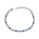 Evil Eye CZ Tennis Bracelet