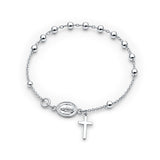 Rosary Cross Bracelet 