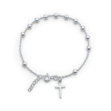 Rosary Cross Bracelet 